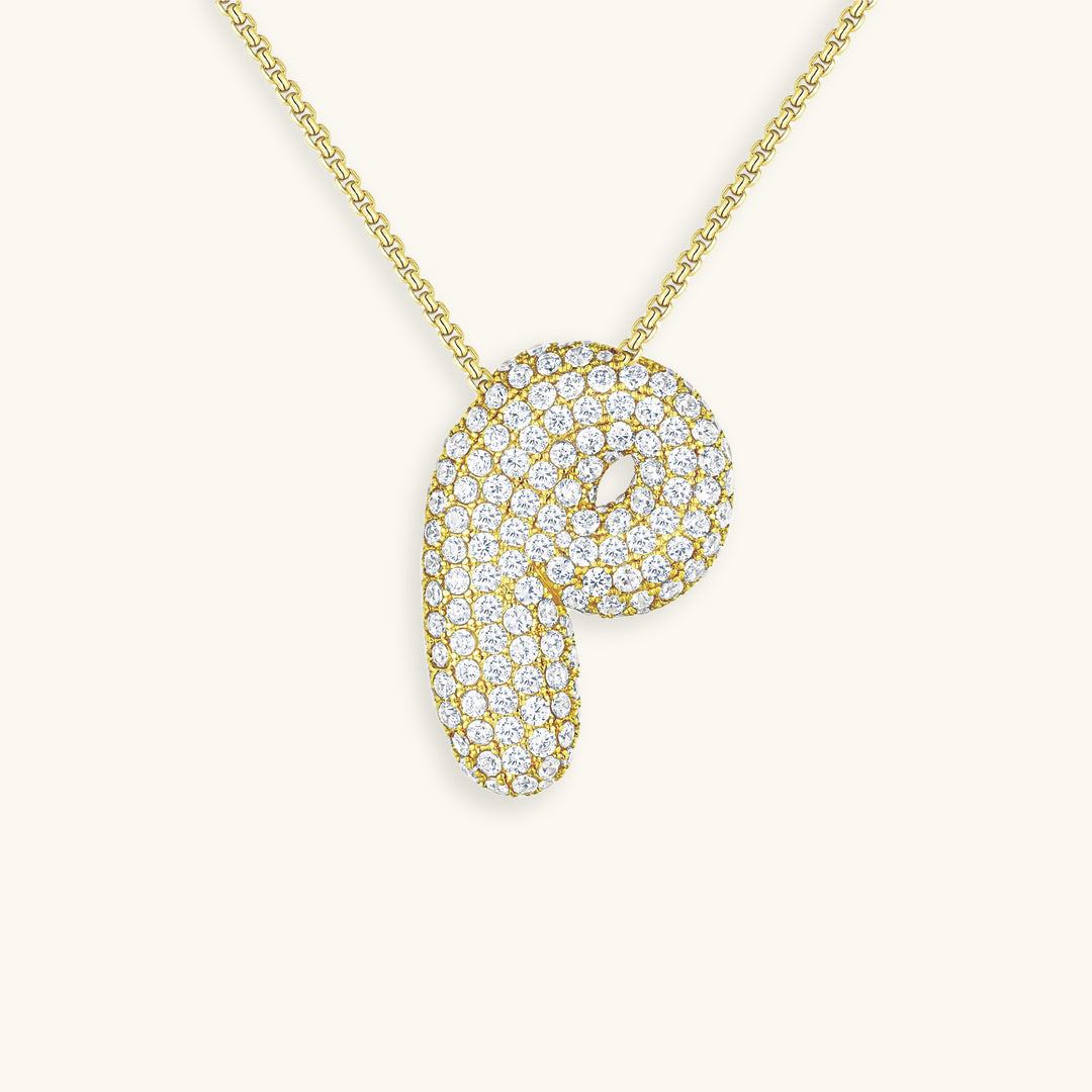 Hailey Bubble Initial Necklace (Bundle)