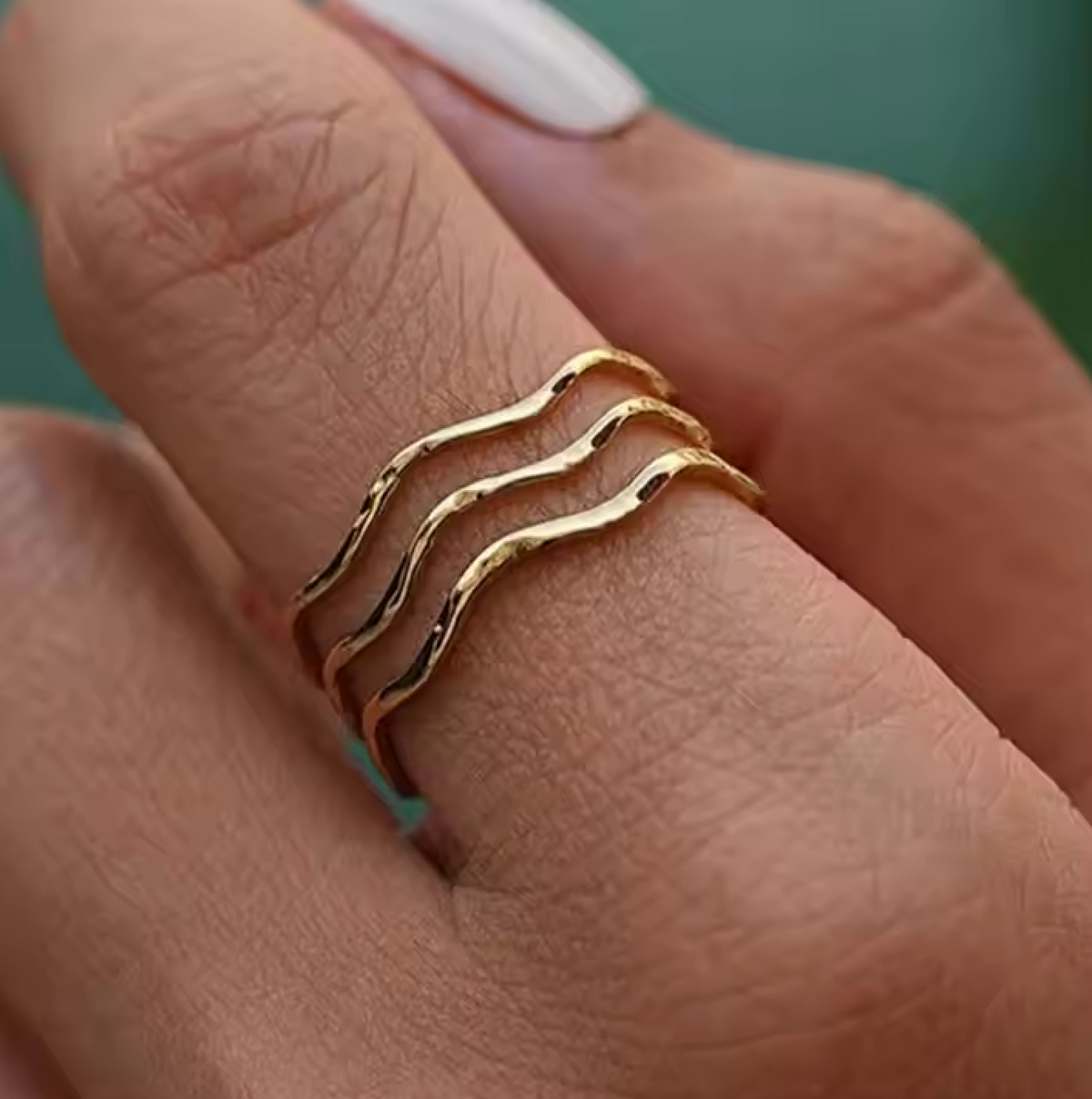 Wave Trio Ring (Bundle)