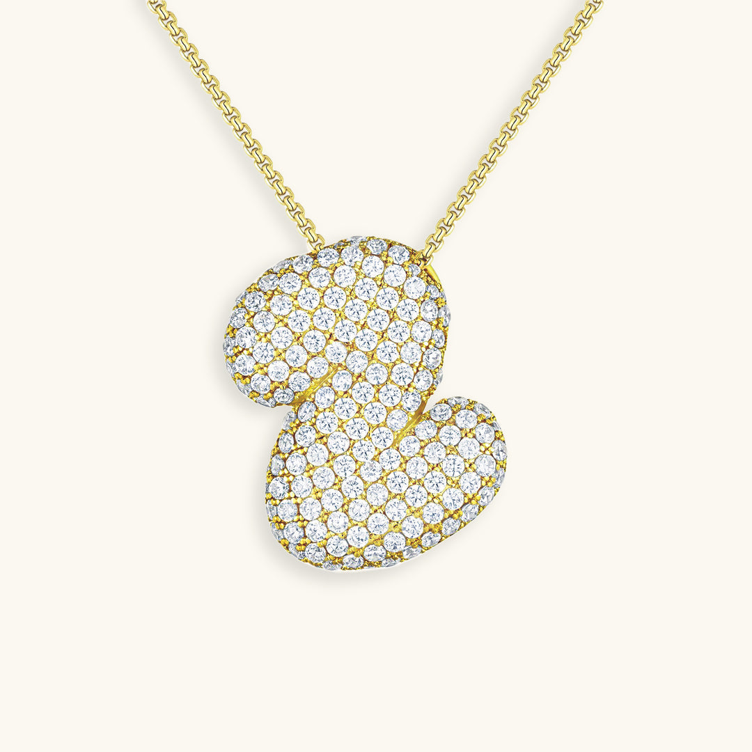 Hailey Bubble Initial Necklace (Bundle)